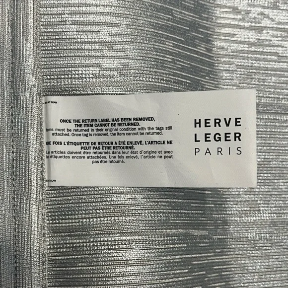 Herve Leger Deep V Bandage Dress - Picture 8 of 10